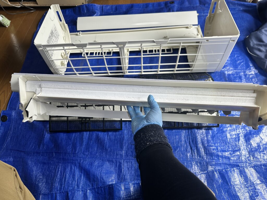 清掃後のドレンパン