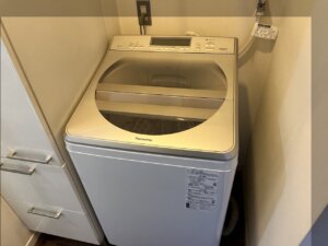 分解清掃前の洗濯機本体